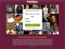 Tablet Screenshot of footballdating.com